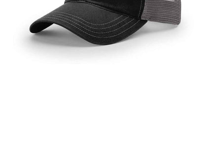 Richardson Garment Washed Trucker 111 Black Charcoal OSFA