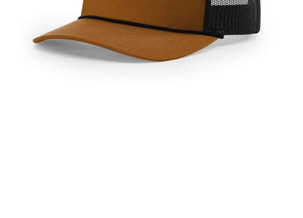 Richardson FivePanel with Rope 112FPR Caramel Black Black OSFA