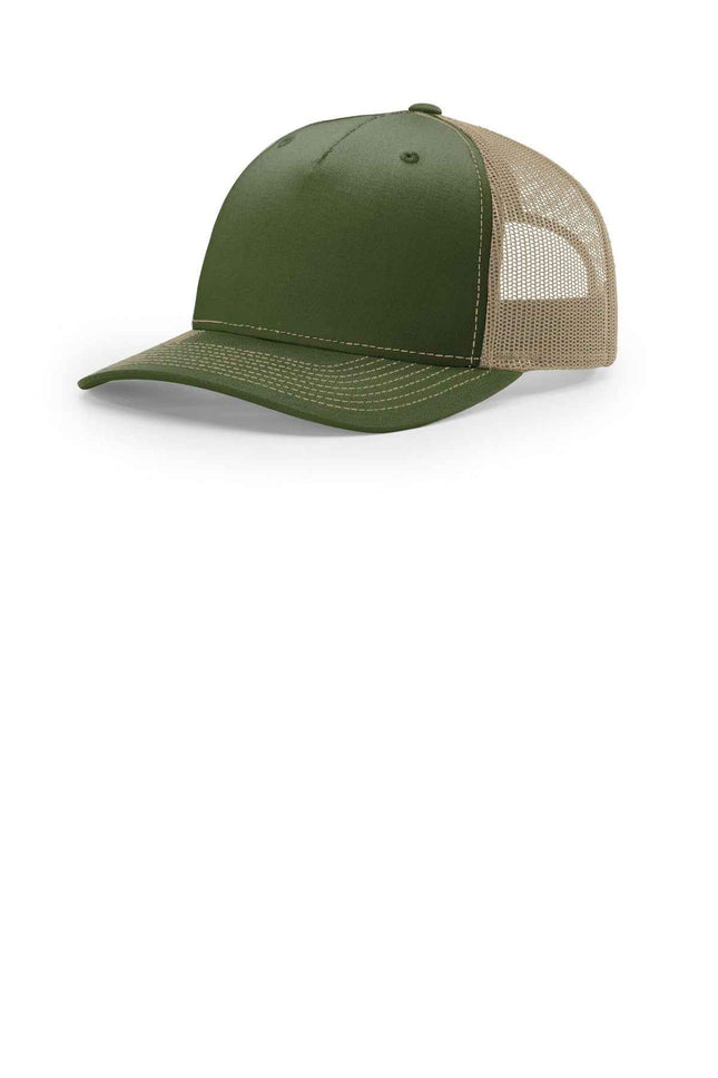 Richardson FivePanel Trucker 112FP Army Olive Tan OSFA