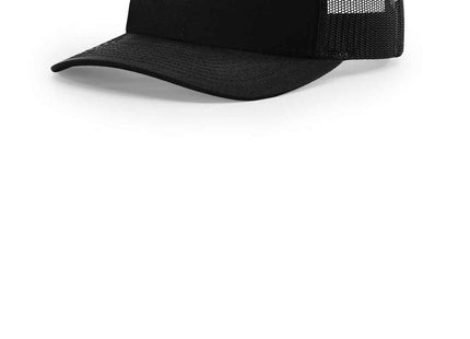 Richardson FivePanel Trucker 112FP Black OSFA