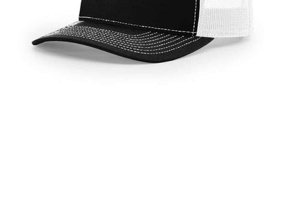 Richardson FivePanel Trucker 112FP Black White OSFA