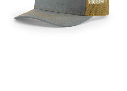 Richardson FivePanel Trucker 112FP Heather Grey Amber Gold OSFA