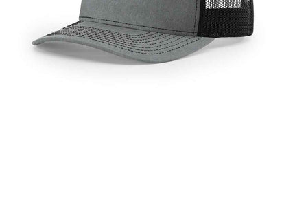 Richardson FivePanel Trucker 112FP Heather Grey Black OSFA