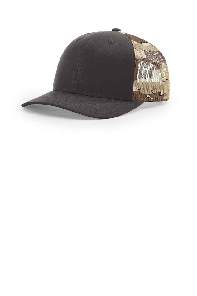 Richardson Printed Mesh Trucker 112PM Brown Desert Camo OSFA