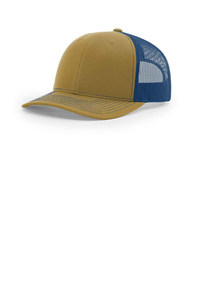 Richardson Trucker Cap 112 Biscuit True Blue OSFA