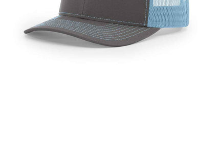 Richardson Trucker Cap 112 Charcoal Columbia Blue OSFA