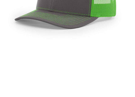 Richardson Trucker Cap 112 Charcoal Neon Green OSFA