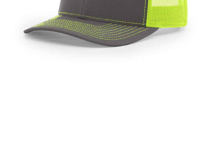 Richardson Trucker Cap 112 Charcoal Neon Yellow OSFA