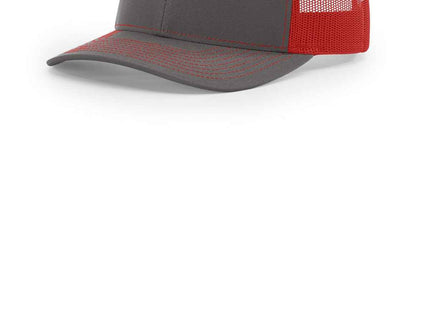 Richardson Trucker Cap 112 Charcoal Red OSFA