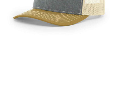 Richardson Trucker Cap 112 Heather Grey Birch Amber Gold OSFA