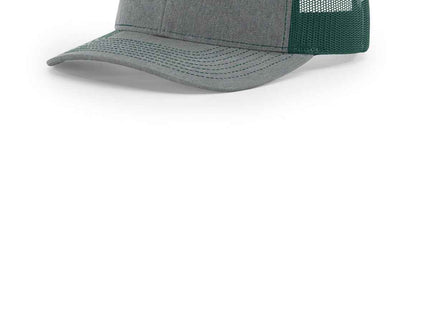 Richardson Trucker Cap 112 Heather Grey Dark Green OSFA