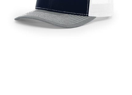 Richardson Trucker Cap 112 Navy White Heather Grey OSFA
