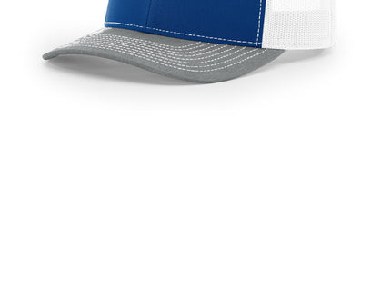 Richardson Trucker Cap 112 Royal White Heather Grey OSFA