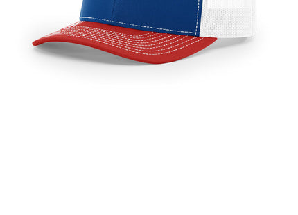 Richardson Trucker Cap 112 Royal White Red OSFA