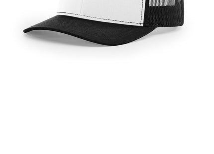 Richardson Trucker Cap 112 White Black Black OSFA