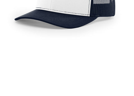 Richardson Trucker Cap 112 White Navy Navy OSFA