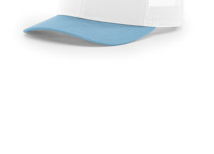 Richardson Trucker Cap 112 White White Columbia Blue OSFA