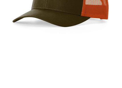 Richardson Low Pro Trucker 115 Dark Loden Jaffa Orange M L