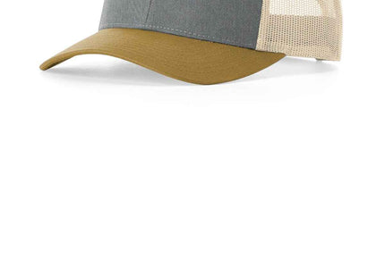 Richardson Low Pro Trucker 115 Heather Grey Birch Amber Gold M L