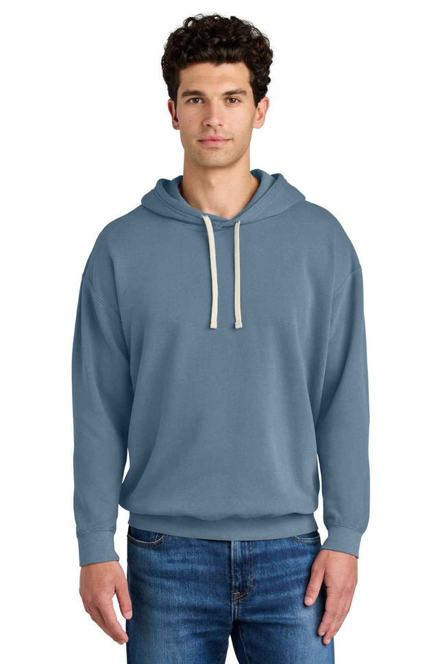 Comfort Colors Lightweight Hooded Sweatshirt 1467 Blue Jean