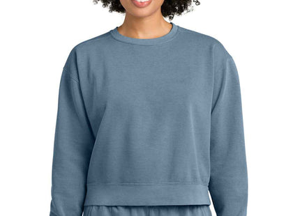 Comfort Colors Women's MidLength Crewneck Sweatshirt 1566L Blue Jean