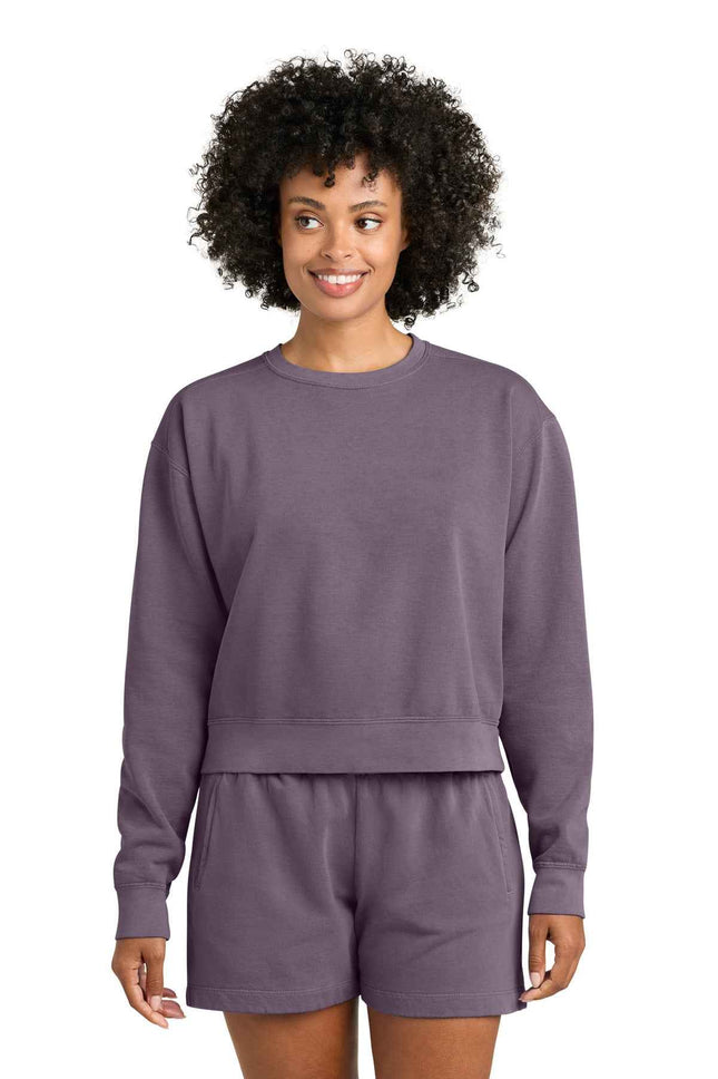Comfort Colors Women's MidLength Crewneck Sweatshirt 1566L Dusk