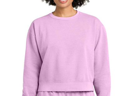 Comfort Colors Women's MidLength Crewneck Sweatshirt 1566L Rose Quartz