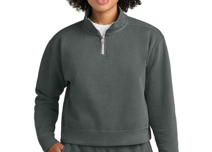 Comfort Colors Women's MidLength 1/4Zip Sweatshirt 1580L Pepper L