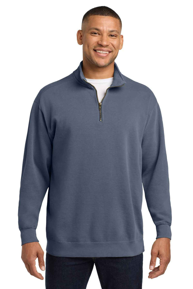 COMFORT COLORS Ring Spun 1/4Zip Sweatshirt 1580 Blue Jean