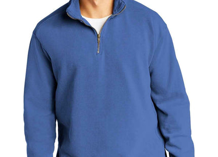 COMFORT COLORS Ring Spun 1/4Zip Sweatshirt 1580 Flo Blue