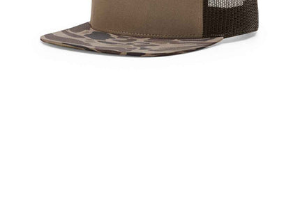 Richardson Printed 7Panel Trucker 168P Bark Duck Camo Brown OSFA