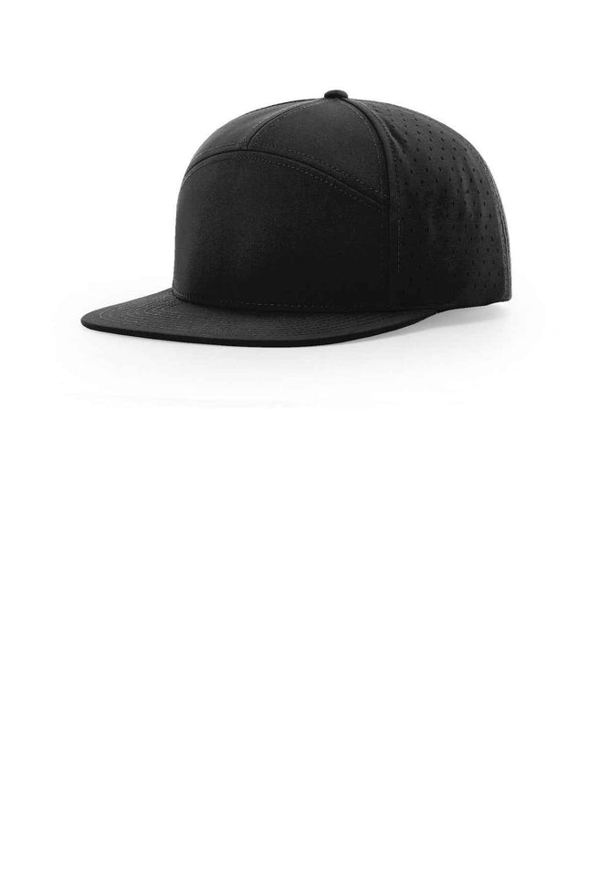 Richardson Cannon 7Panel Flatbill 169 Black OSFA