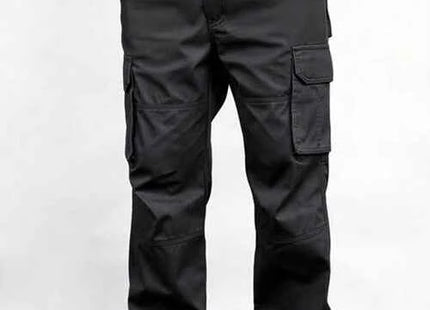 Men's Premium Solid Color Cargo Pants Black