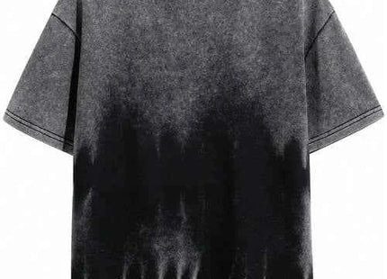 Men's Premium Vintage Washed Letter Print Casual Short Sleeve T-Shirt
