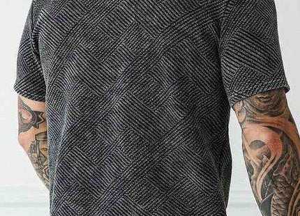 Men's Premium Vintage Washed Dark Grey Polo Shirt