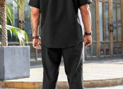 Men's Premium Short Sleeve Top & Long Pants 2-Piece Set