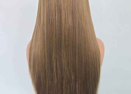 Women's Premium Linen Brown Synthetic Wig