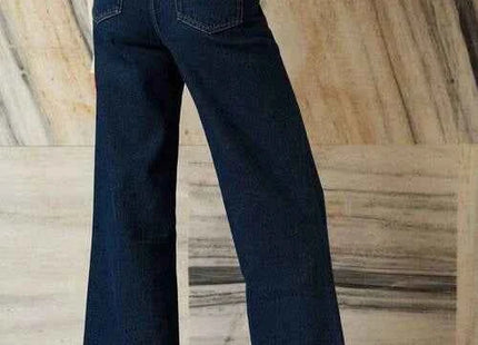 Women's Premium Classic Slant Pocket Wide Leg Denim Jeans