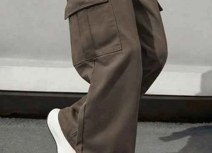 Men's Premium Loose Fit Cargo Pants Brown