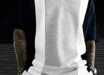 Men's Premium Colorblock Polo Shirt Geometric