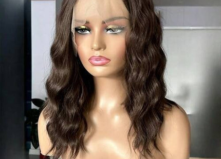 Women's Premium Chocolate Brown Short Curly Lace Front Wig