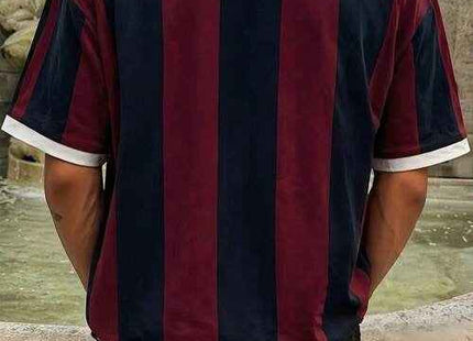 Men's Premium Retro Football Jersey Style Polo Shirt