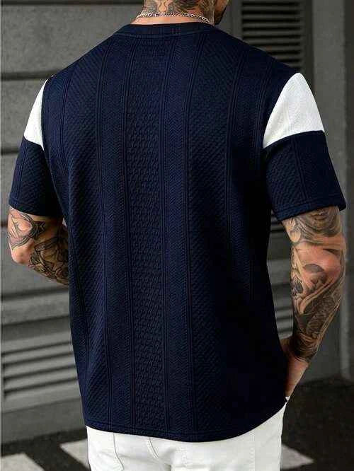 Men's Premium Color Block Short Sleeve T-Shirt