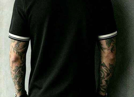 Men's Premium Contrast Trim Short Sleeve Polo Shirt