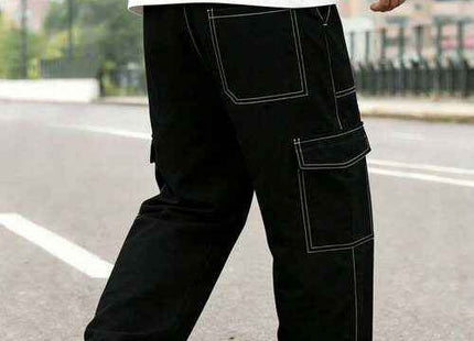 Men's Premium Plus Size Plaid Cargo Pants