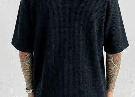 Men's Premium Waffle Knit Polo T-Shirt