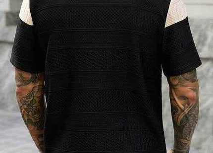 Men's Premium Summer Colorblock Patchwork Short Sleeve Polo Shirt