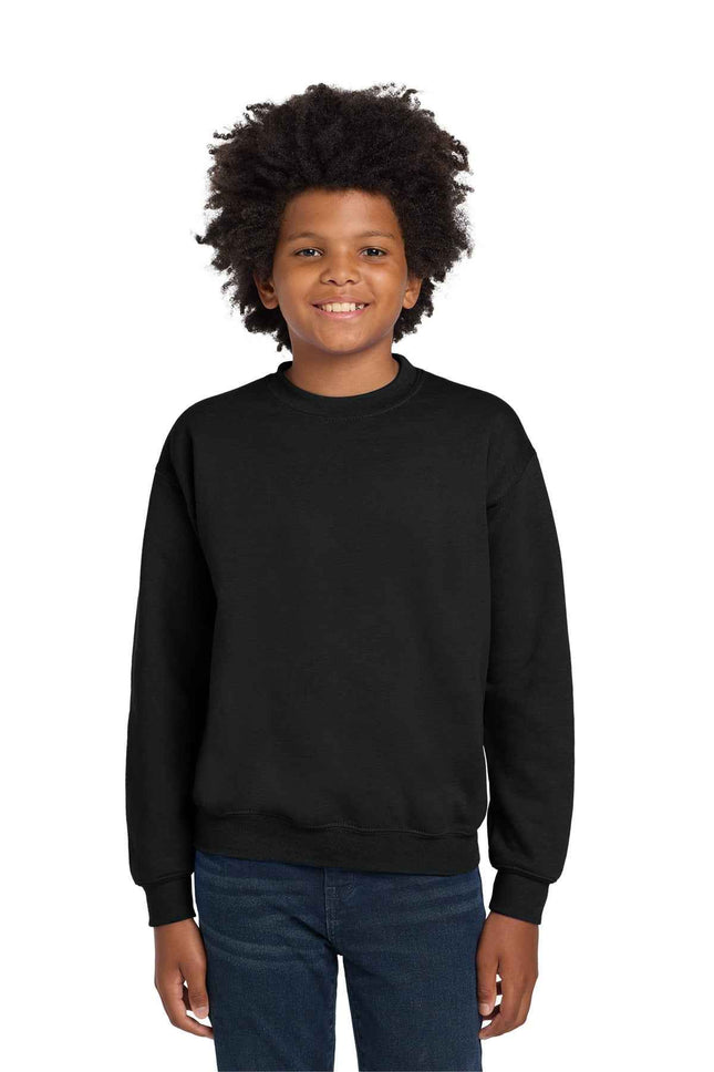 Gildan Youth Heavy Blend Crewneck Sweatshirt 18000B Black