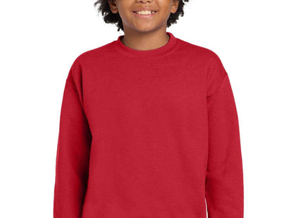 Gildan Youth Heavy Blend Crewneck Sweatshirt 18000B Red