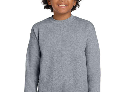 Gildan Youth Heavy Blend Crewneck Sweatshirt 18000B Sport Grey